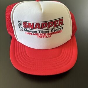 Snapper Ace Hardware Hat Perry IA Work Cap SnapBack Mesh Trucker Designer Award
